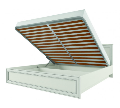 Двуспальная кровать Тиффани 160 крем вудлайн с подъемным механизмом