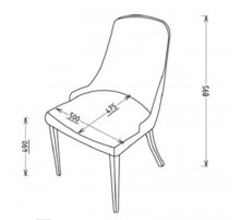 Обеденный стул для гостиной Карлино (Carlino) CARL-16A-01 Обеденный стул для гостиной Карлино (Carlino) CARL-16A-01