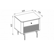 Прикроватная тумба Larissa (Ларисса) lars-27 Прикроватная тумба Larissa (Ларисса) lars-27