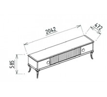 Тумба под ТВ Песаро (PESARO) PESR-15