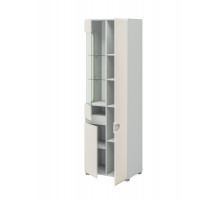 Двухстворчатый шкаф витрина для посуды в гостиную Леонардо МН-026-01-С1