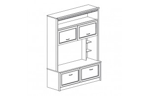 Стенка в гостиную Лючия 188 темная Стенка в гостиную Лючия 188 темная