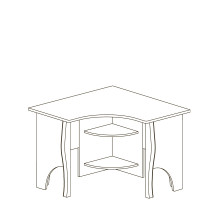 Письменный угловой стол Алиса 558